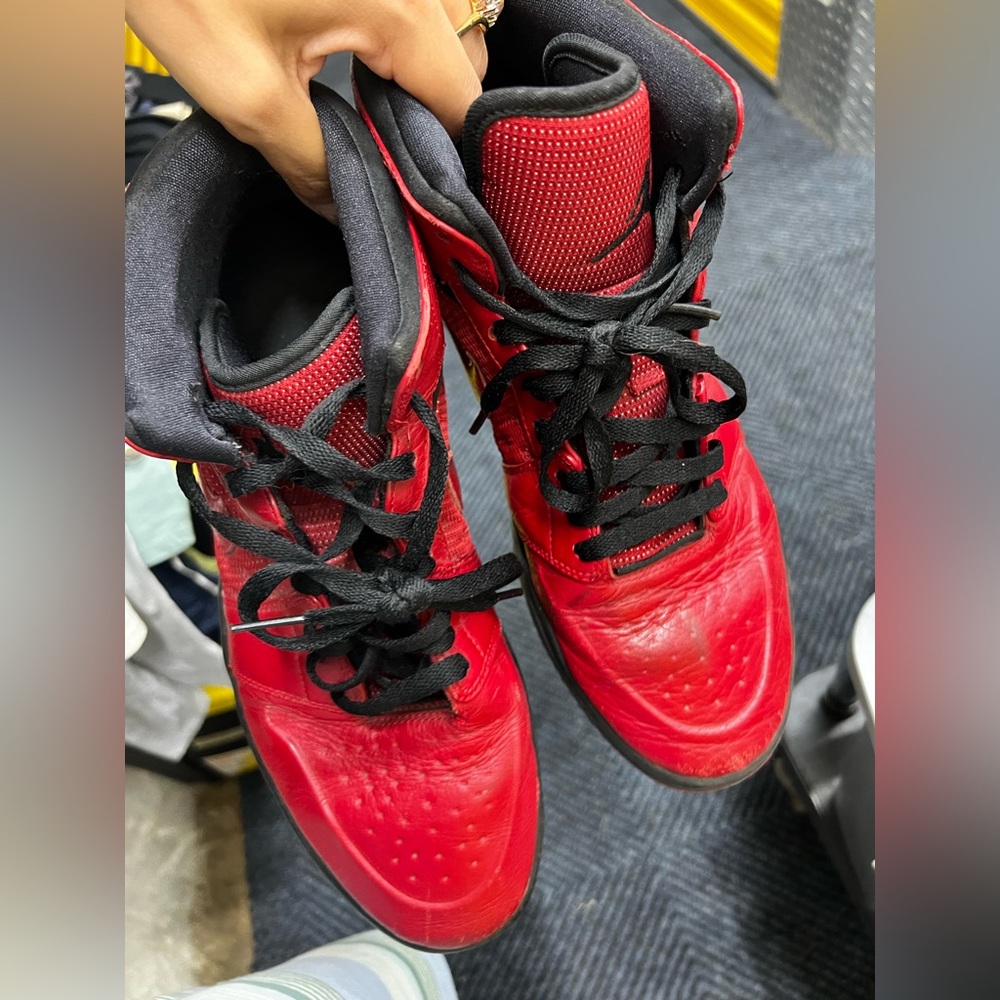 Red air force ones men 12